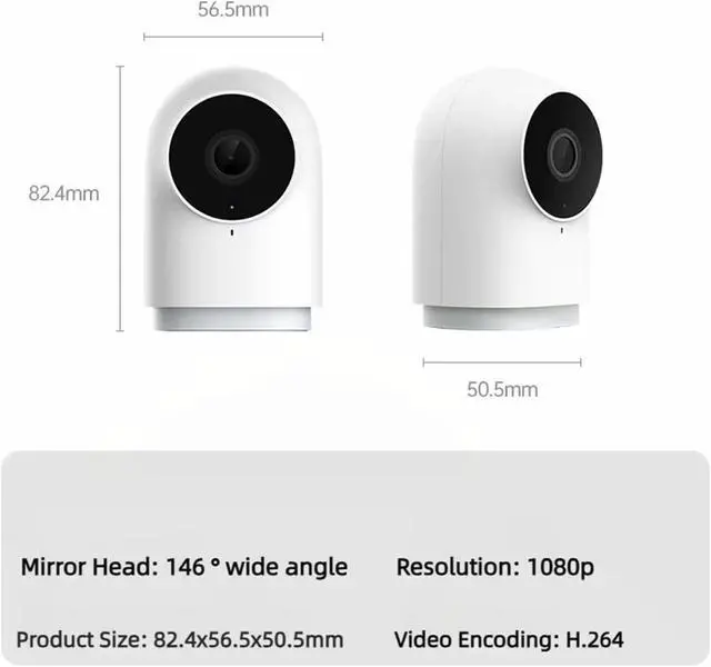 Alt view image 7 of 7 - 1080P HD WiFi Zigbee Gateway Hub Indoor IP Camera Night Vision HomeKit Surveillance Camera