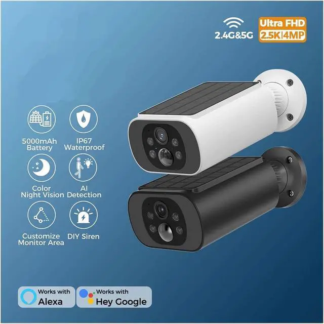 Alt view image 3 of 7 - Solar Wireless Outdoor Security Camera