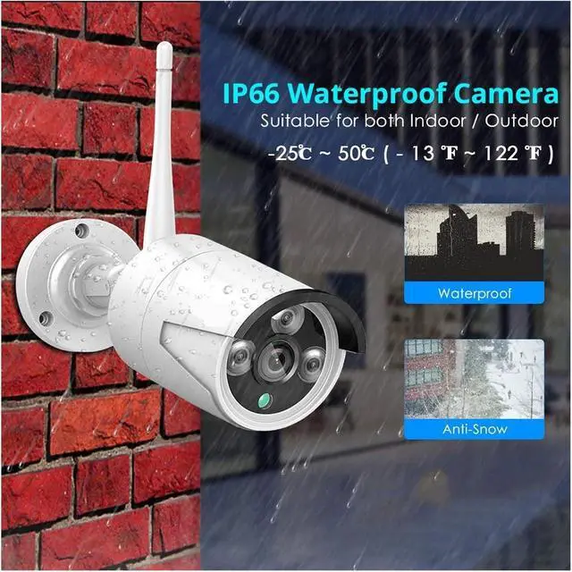 Alt view image 2 of 6 - Waterproof Wireless WiFi Security IP Camera
