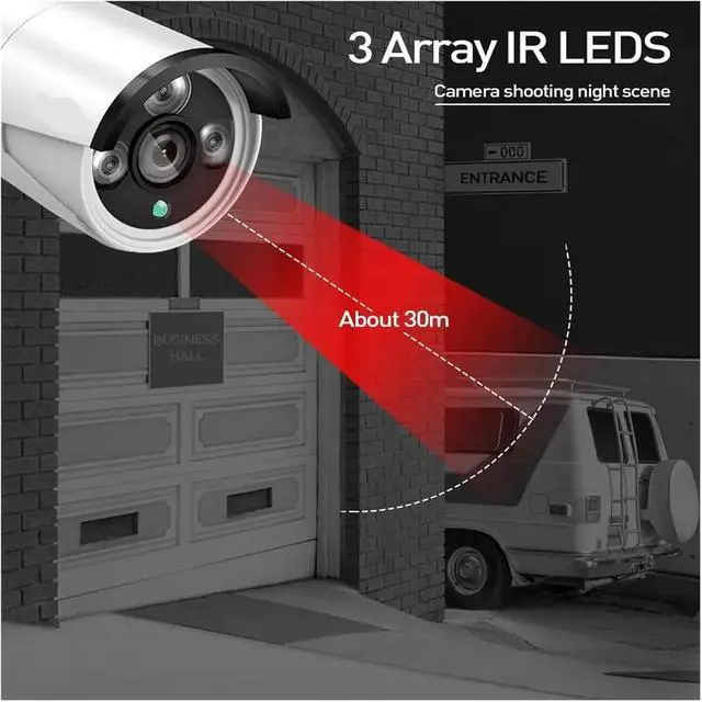 Alt view image 3 of 6 - Waterproof Wireless WiFi Security IP Camera