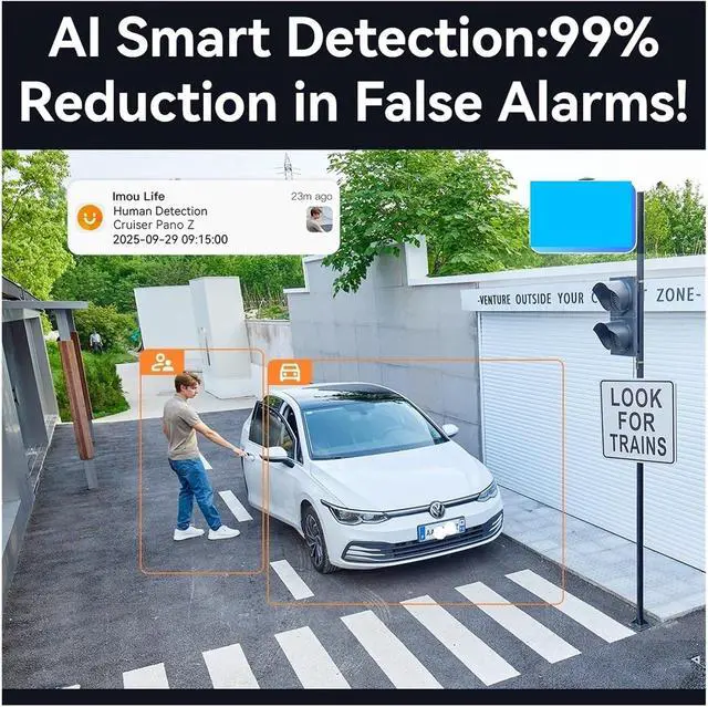 Alt view image 6 of 6 - 13MP WiFi6 5G Outdoor Security Camera 12X Mixed Zoom AI Tracking Surveillance IP Camera