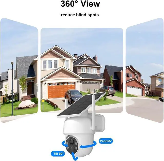 Alt view image 6 of 6 - Solar Wireless Outdoor Security Camera