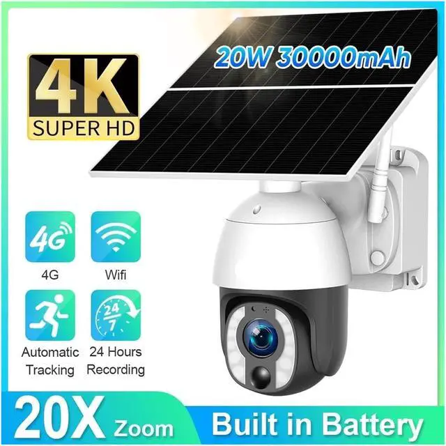 Alt view image 2 of 7 - 4G WiFi Solar PTZ Outdoor Security IP Camera