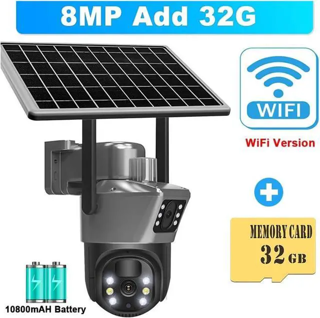 Alt view image 2 of 7 - Solar PTZ Wireless Outdoor Security Camera