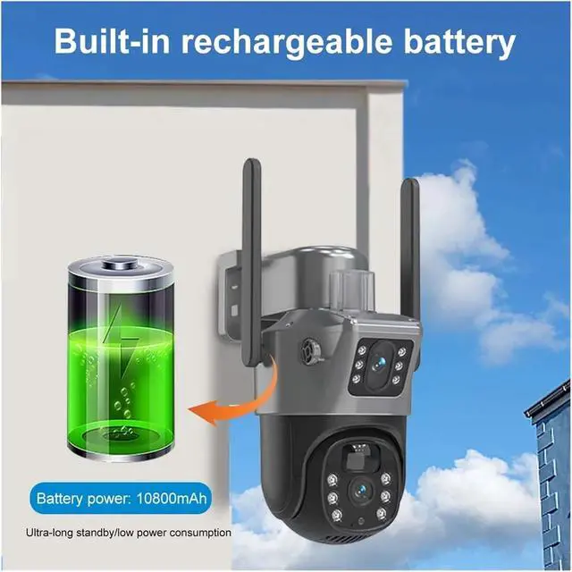 Alt view image 5 of 7 - Solar PTZ Wireless Outdoor Security Camera
