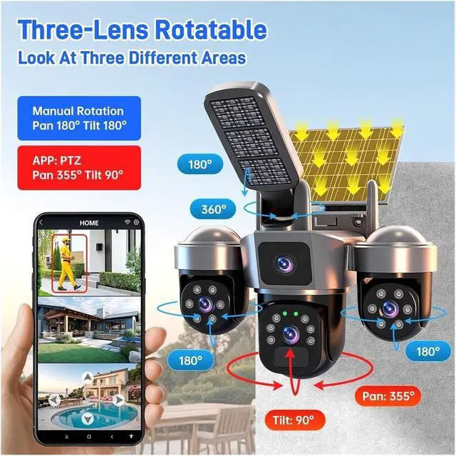Alt view image 4 of 7 - WiFi 4G Solar PTZ Outdoor Security IP Camera