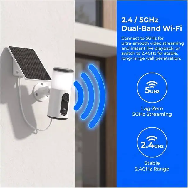 Alt view image 2 of 7 - Solar Wireless Outdoor Security Camera