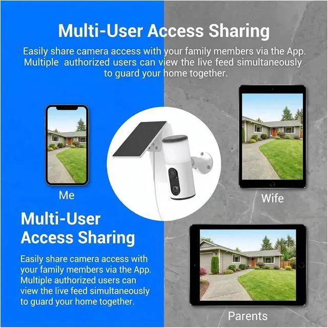Alt view image 7 of 7 - Solar Wireless Outdoor Security Camera