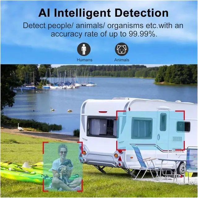 Alt view image 7 of 7 - 2K 4G LTE Solar Outdoor Security Camera Built-in Battery 24/7 Recording Surveillance Camera
