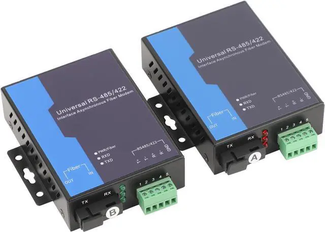 Main image of RS485 Serial to Ethernet Converter Data Optical Transceiver SC Single-Mode Fiber Media Converter Adapter, A Pair