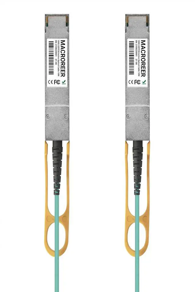 Alt view image 4 of 7 - 100G QSFP28 to QSFP28 Active Optical Cable(AOC Cable),MMF AOC 1 Meter (3.3ft),Compatible with Cisco