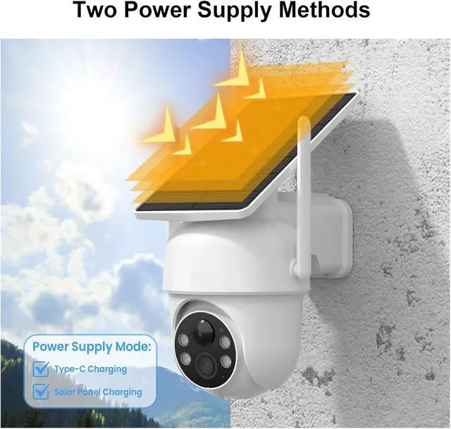 Alt view image 2 of 6 - Solar Wireless Outdoor Security Camera