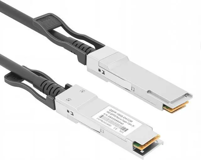 Alt view image 2 of 6 - 100GBASE-CR4 5-Meter (16.4ft) QSFP28 to QSFP28 Passive Direct Attach Copper Cable (DAC) 26AWG for Cisco QSFP-100G-CU5M Ubiquiti Supermicro and More