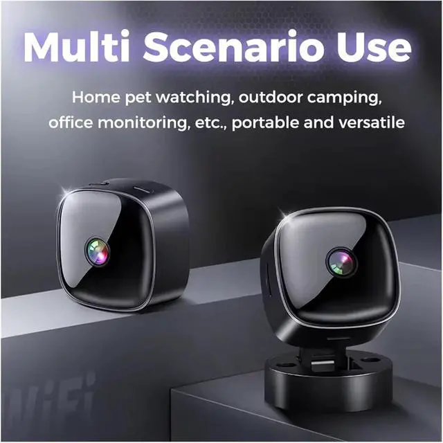 Alt view image 6 of 7 - USB Powered Mini WiFi Security Camera, HD Night Vision Motion Detection Wireless Wall Mount Home Anti-Theft Cam(S1 Only Camera)