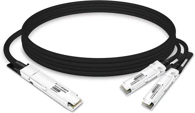 Main image of 1.5m (5ft) 400G OSFP Finned Top to 2X 200G QSFP56 InfiniBand HDR Passive Direct Attach Copper Breakout Cable Compatible with NVIDIA/Mellanox MCP7Y60-H01A