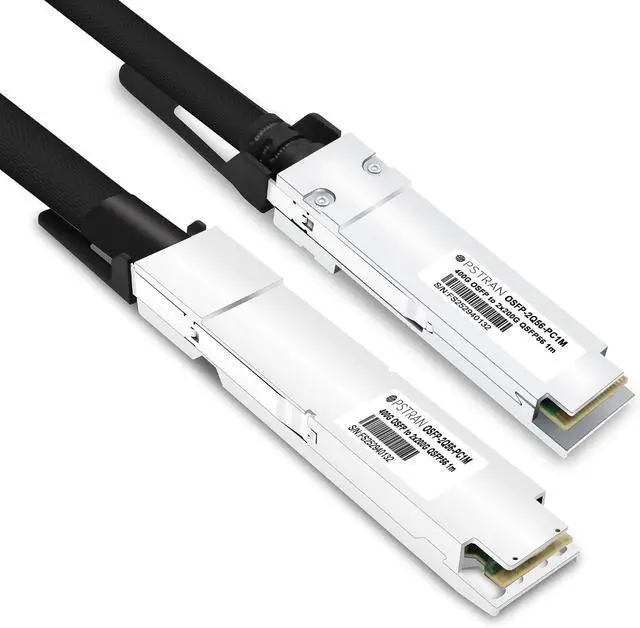 Alt view image 3 of 5 - 1.5m (5ft) 400G OSFP Finned Top to 2X 200G QSFP56 InfiniBand HDR Passive Direct Attach Copper Breakout Cable Compatible with NVIDIA/Mellanox MCP7Y60-H01A