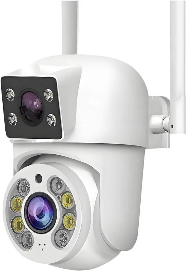 Main image of 8MP WiFi IP Camera PTZ Dual Lens Dual Screen Manual Detection Full Color Night Vision Outdoor Security Surveillance Camera
