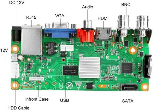 Alt view image 3 of 7 - 265X 4CH 1080P IP DVR Board XMEYE NVR 4 Channels 6 in 1 AHD TVI CVI Hybrid DVR Recorder Board for CCTV System
