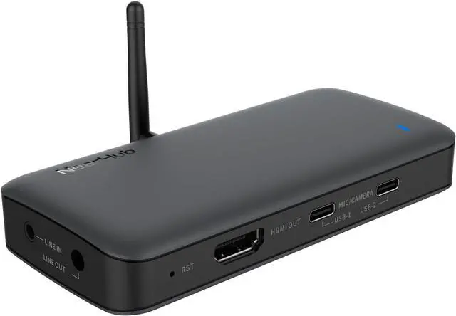 Main image of NearHub Air All in One Hub Multiport Adapter with HDMI,3 USB Type-C,1 Network Port, Simultaneously Connect Microphone, Camera, Smart whiteboard or TV for BYOM Hybrid Meeting