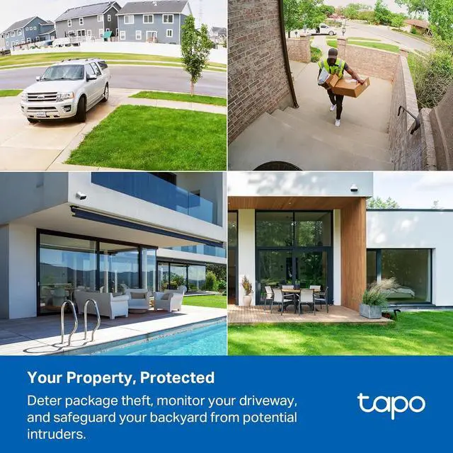 Alt view image 3 of 7 - Tapo 1080p Outdoor Wireless Security Camera Up to 180-Day Battery, Person Detection, Color Night Vision, Subscription-Free Local Storage or Cloud, Works with Alexa & Google Assistant, C400(3-Pack)