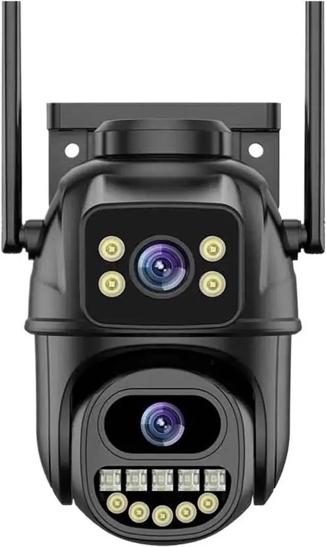 Main image of 4K 8MP WiFi Surveillance Camera, Dual Lens, 4X Digital Zoom, AI Human Detect, Outdoor Security PTZ IP Cameras