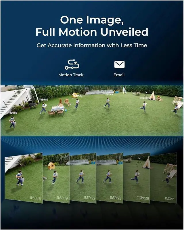 Alt view image 5 of 6 - 4K UHD Dual-Lens Security Camera 16MP Duo Series PoE IP Camera 180° Panoramic View Home Video Surveillance Cameras