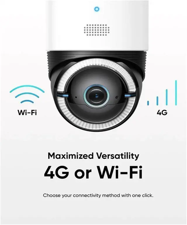 Alt view image 5 of 7 - Security 4G LTE Cam S330 4K Cellular Solar Security Cameras Wireless Outdoor Pan & Tilt 4G Wi-Fi Duo-Mode Surveillance
