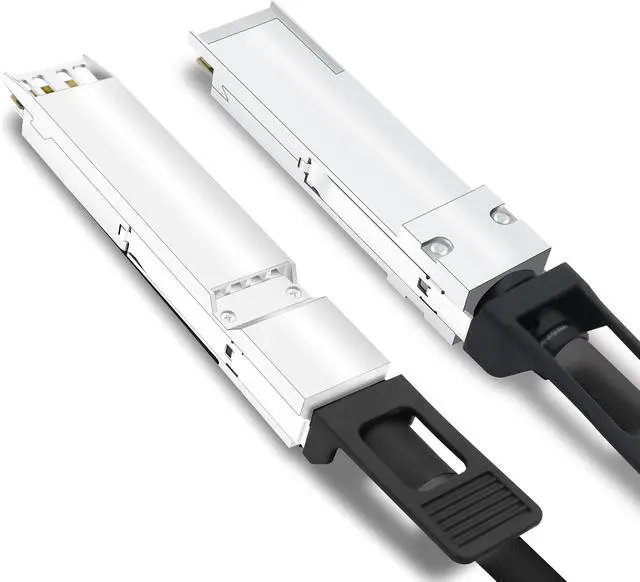 Alt view image 4 of 5 - 1.5m (5ft) 400G OSFP Finned Top to 2X 200G QSFP56 InfiniBand HDR Passive Direct Attach Copper Breakout Cable Compatible with NVIDIA/Mellanox MCP7Y60-H01A