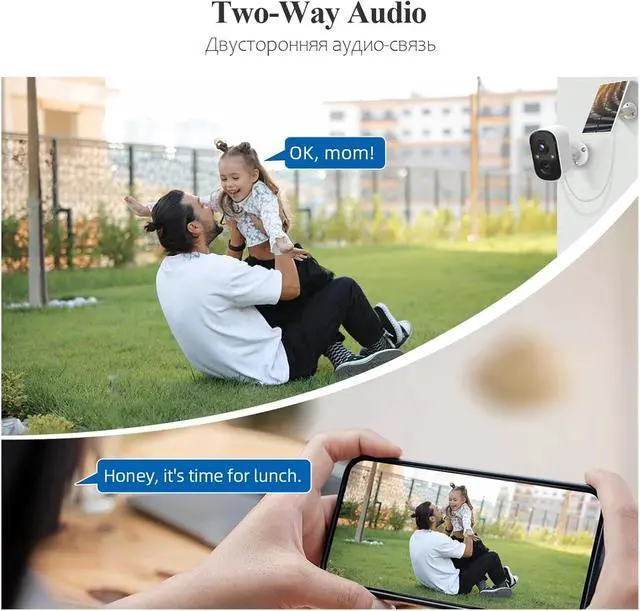 Alt view image 6 of 6 - 3MP Solar Battery IP Camera Outdoor Security WiFi PIR Camera Two Way Human Detection Support