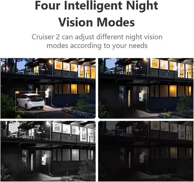 Alt view image 3 of 4 - 3MP 5MP Wi-Fi Outdoor Security Camera AI Smart Tracking Human Vehicle Detection IP66 Night Vision Two Way Talk