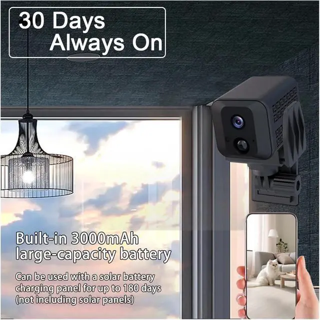 Alt view image 6 of 7 - 4G/WiFi HD 1080P Security Camera: Night Vision, Secret Video Protection and Motion Detection for Reliable Surveillance