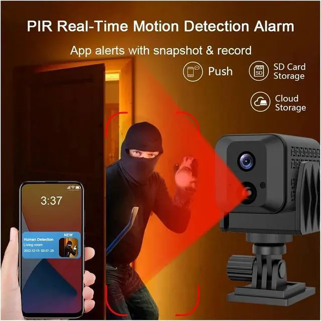 Alt view image 7 of 7 - 4G/WiFi HD 1080P Security Camera: Night Vision, Secret Video Protection and Motion Detection for Reliable Surveillance