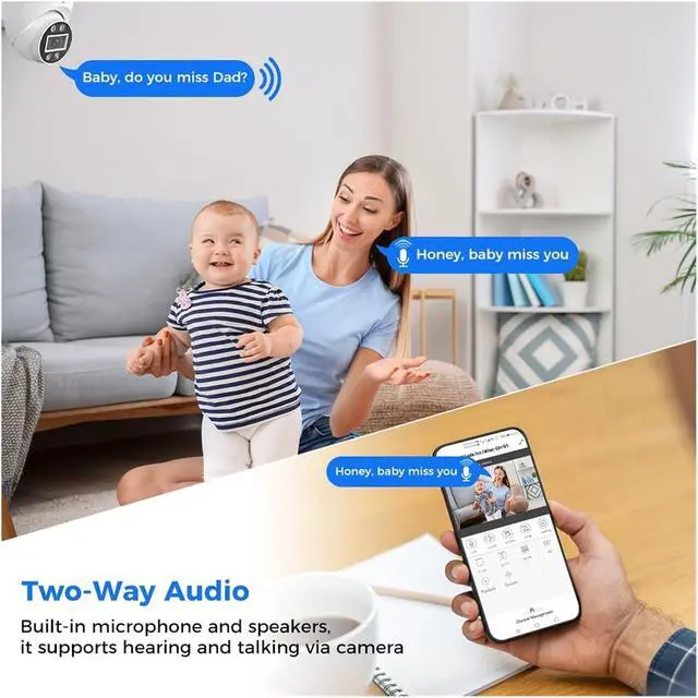 Alt view image 3 of 6 - 5MP 8MP 4K POE IP Camera CCTV Surveillance Dome Surveillance Camera Two Way Audio Face Detection Night Vision Cam