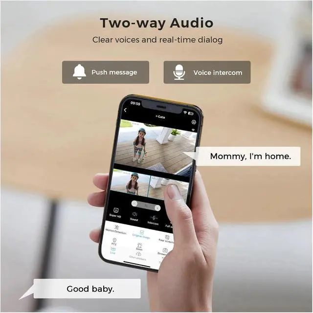 Alt view image 4 of 6 - 6K 15MP Three Lens Three Screens PTZ WiFi IP Camera AI Human Detection 2.4Ghz & 5Ghz WiFi Smart Outdoor Surveillance Camera