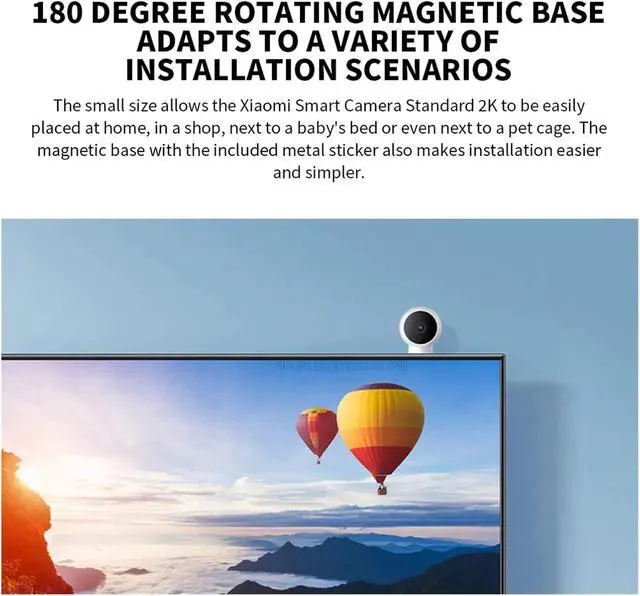 Alt view image 4 of 6 - Smart IP Camera Standard Edition 2K HD Night Vision CCTV Voice Intercom AI Alarm Magnetic Base Home WiFi Videcam