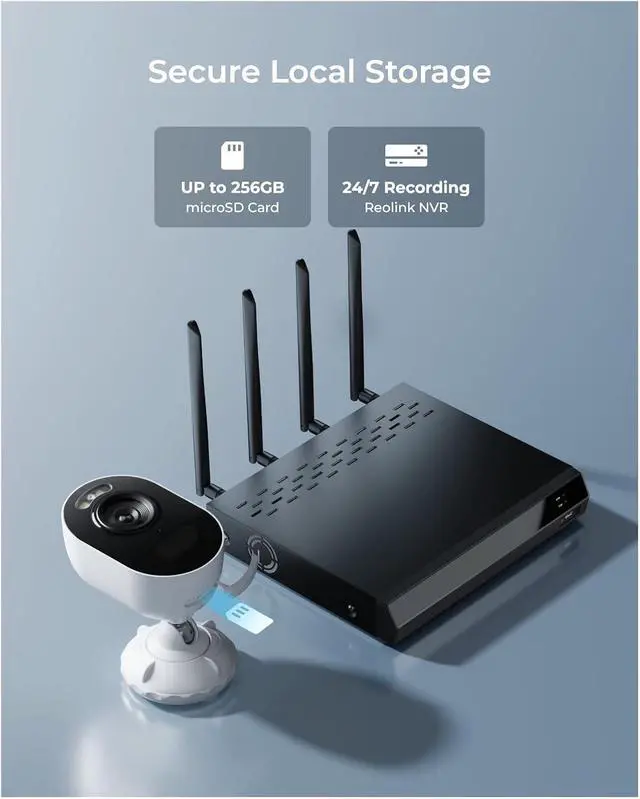 Alt view image 6 of 6 - 4MP Cube WiFi Outdoor Camera with Spotlight 2.4/5GHz Dual-Band WiFi Motion Detection 2-Way Audio Surveillance Cameras