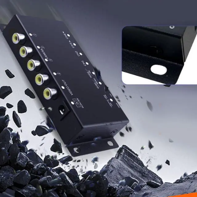 Alt view image 6 of 7 - 4 Channel Video Splitter Quad Processor Multiplexer for CCTV Security Camera with 4 Inputs 1080P AHD CVBS N P Dual System Low Power Consumption