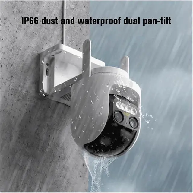Alt view image 5 of 6 - Outdoor Camera CW700S 2.5K CCTV Full-Color Night Vision WiFi 4 Million Pixel IP66 Smart Home Sound and Light Warning