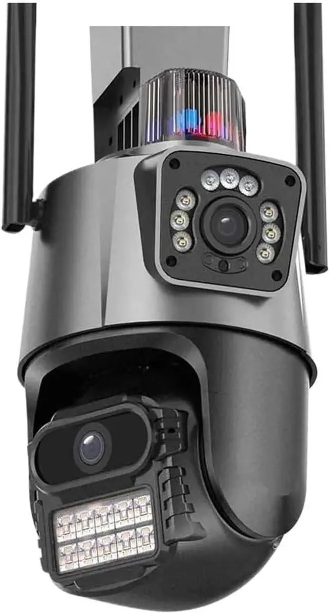 Main image of 4K 8MP Dual Lens Dual Screen IP Camera WiFi Waterproof Color Night Vision Auto Tracking WiFi Surveillance Cameras