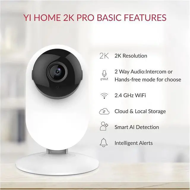 Alt view image 3 of 6 - 4pc 2K Home Pro Camera 3MP Wi-Fi IP Security Surveillance Smart System with Night Vision Baby Monitor