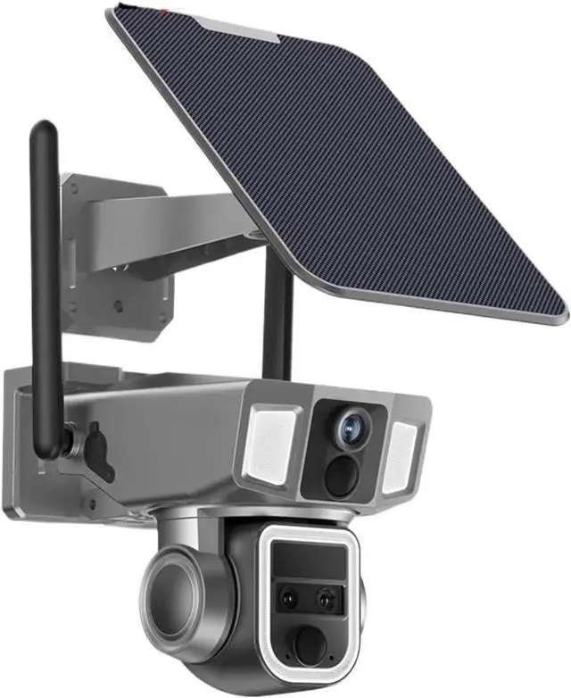 Main image of 12MP 6K 10X Zoom Dual Screen Solar Camera Outdoor 4G/WiFi 2 in 1 Three Lens Dual PIR Detection Auto Tracking CCTV Cam