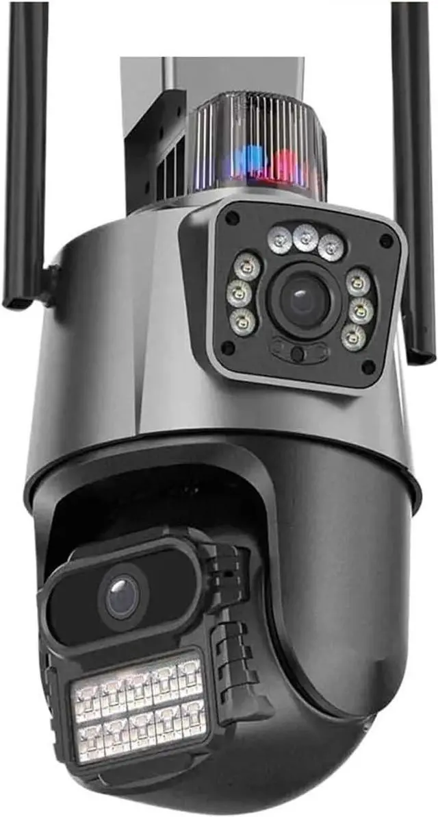 Main image of 4K 8MP Dual Lens Dual Screen IP Camera WiFi Waterproof Color Night Vision Auto Tracking WiFi Surveillance Cameras
