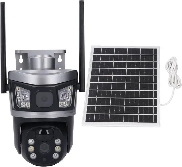 Alt view image 7 of 7 - 4MP Solar Powered Outdoor Security Camera with 7.5W Panel, 360° PTZ View, 4G Connectivity, Full - Color Night Vision, Motion Tracking & 2 - Way Talk for Home and Business Surveilla