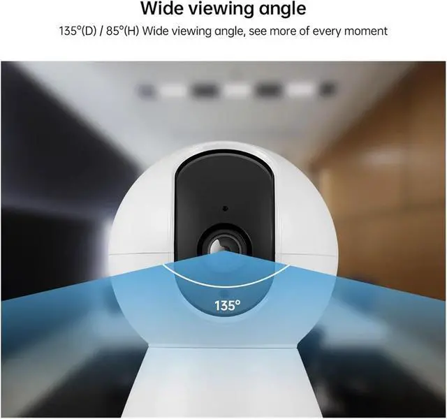 Alt view image 4 of 6 - 4K 5/8MP Tuya Smart Mini WiFi IP Camera with Bracket Indoor Home Security AI Human Detect Surveillance Camera