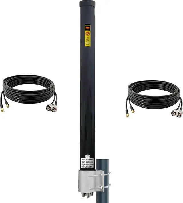 Main image of SignalPlus Omni 4x4 MIMO Antenna 5g, External Outdoor 5G/4G/LTE MIMO 4x4 Antennas 600-6000mhz for Routers, T-Mobile, Verizon, AT&T, Homes and RV