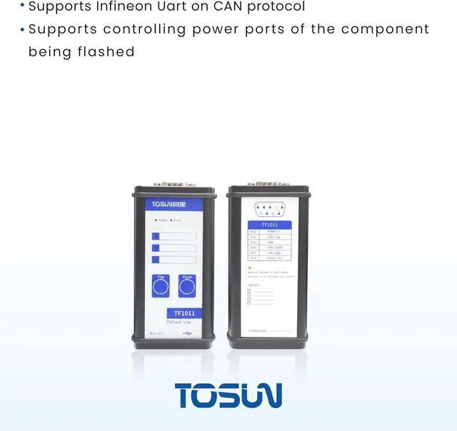 Alt view image 4 of 6 - TOSUN Technology - Auto Grade - 1 CH CAN FD Handheld Offline Flashing Tool