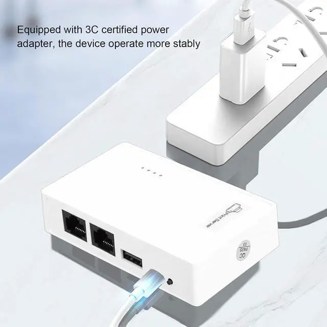 Alt view image 3 of 7 - Bewinner Wireless Print Server for USB Printer, WiFi Printer Sharer Receiver with USB Port, Stable Network Print Server Support for OS X, Compatible with, Multi