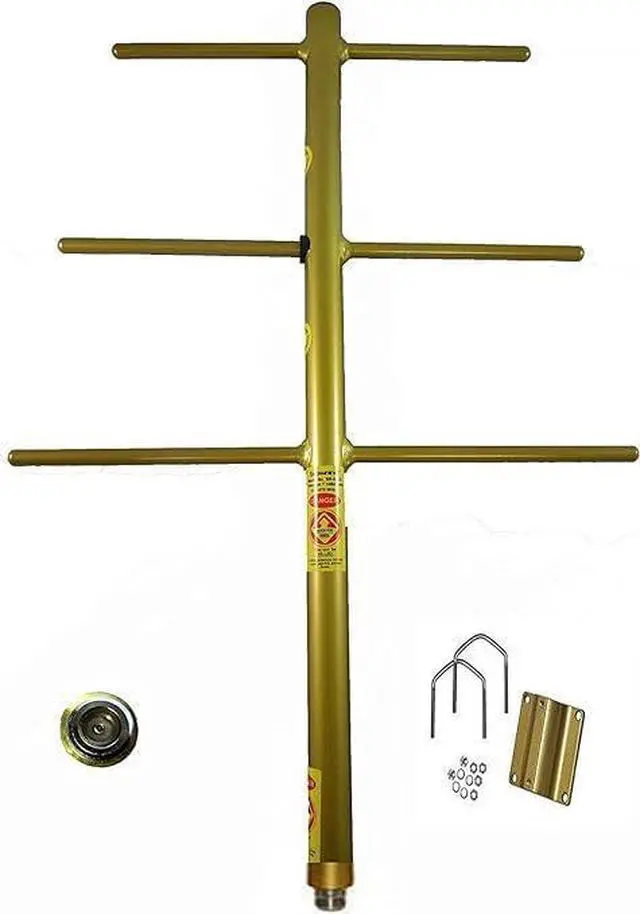 Main image of Yagi Directional Base Repeater Antenna UHF 450-470 MHz 3 Elements 7.1 dBd Gain, N Female. 300W Power. Browning BR6353