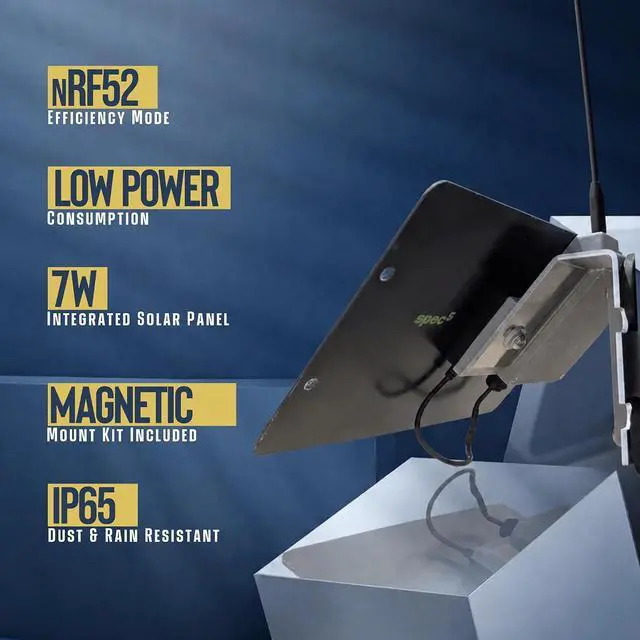 Alt view image 2 of 7 - Relay Lite nRF52 Solar LoRa Mesh Repeater, Meshtastic ATAK Version, Magnetic Mount Kit, Mesh Network Extender, 7W Solar Panel, IP65 Enclosure, 915 MHz Antenna, Low Power Mode, 22 dBm