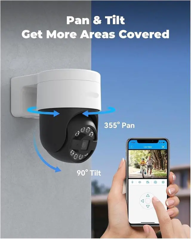 Alt view image 3 of 6 - CCTV Security Poe IP Camera Ptz 5Mp 8mp 4K Dome Outdoor Audio Video Surveillance